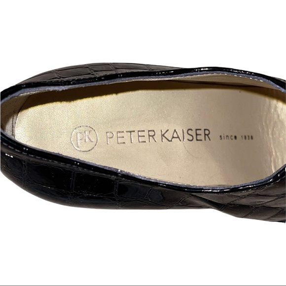 NWOB Peter Kaiser Hamada Black Croc Patent High Top Trouser Shoes Size 37 - Picture 9 of 13